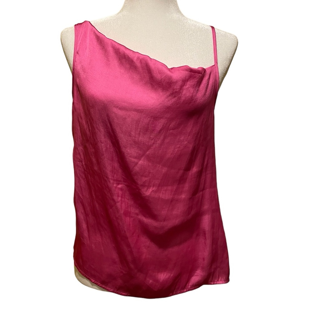 ❄️ 5/$25 Sincerely Jules Satin Pink Top Small - Picture 2 of 8